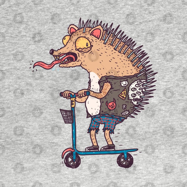 Punk Hedgehog by hex